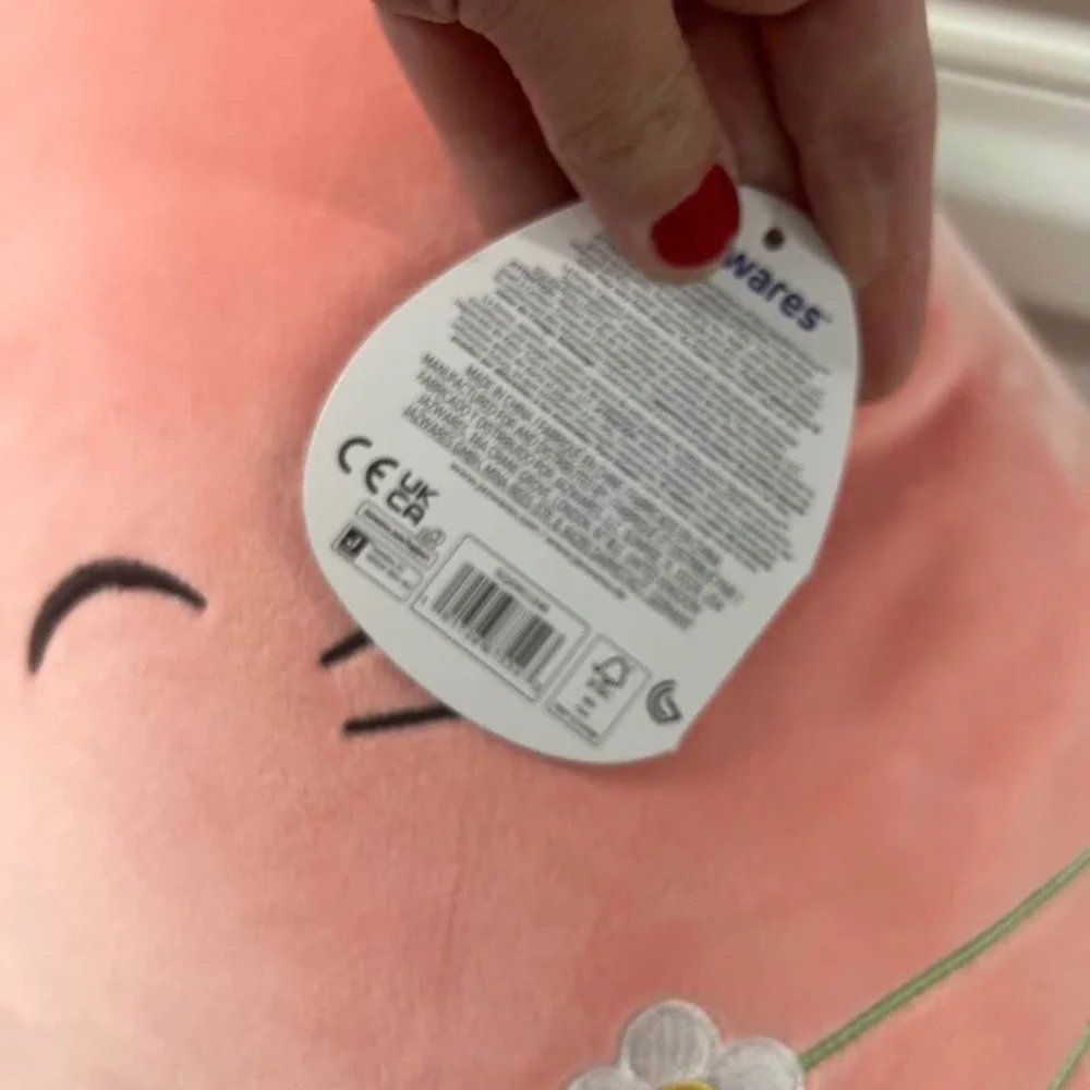 Squishmallows Wilka the Pink Cat with Flower Garland 16